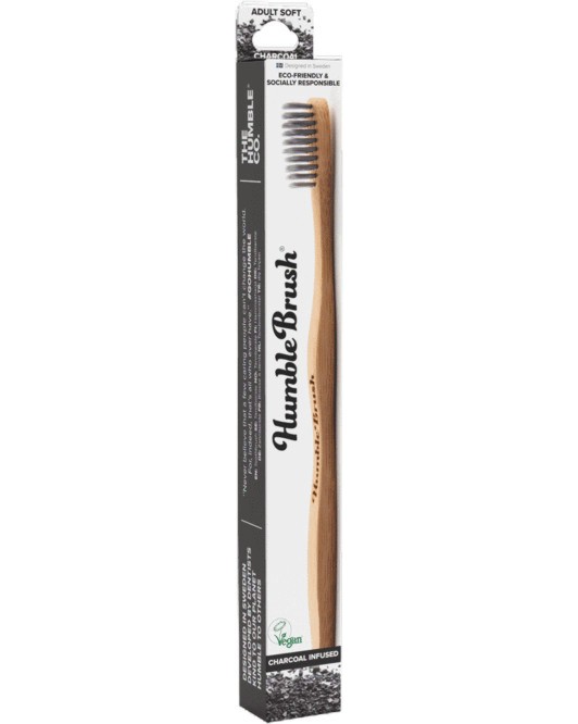 The Humble Co Bamboo Charcoal Toothbrush - Soft -        - 