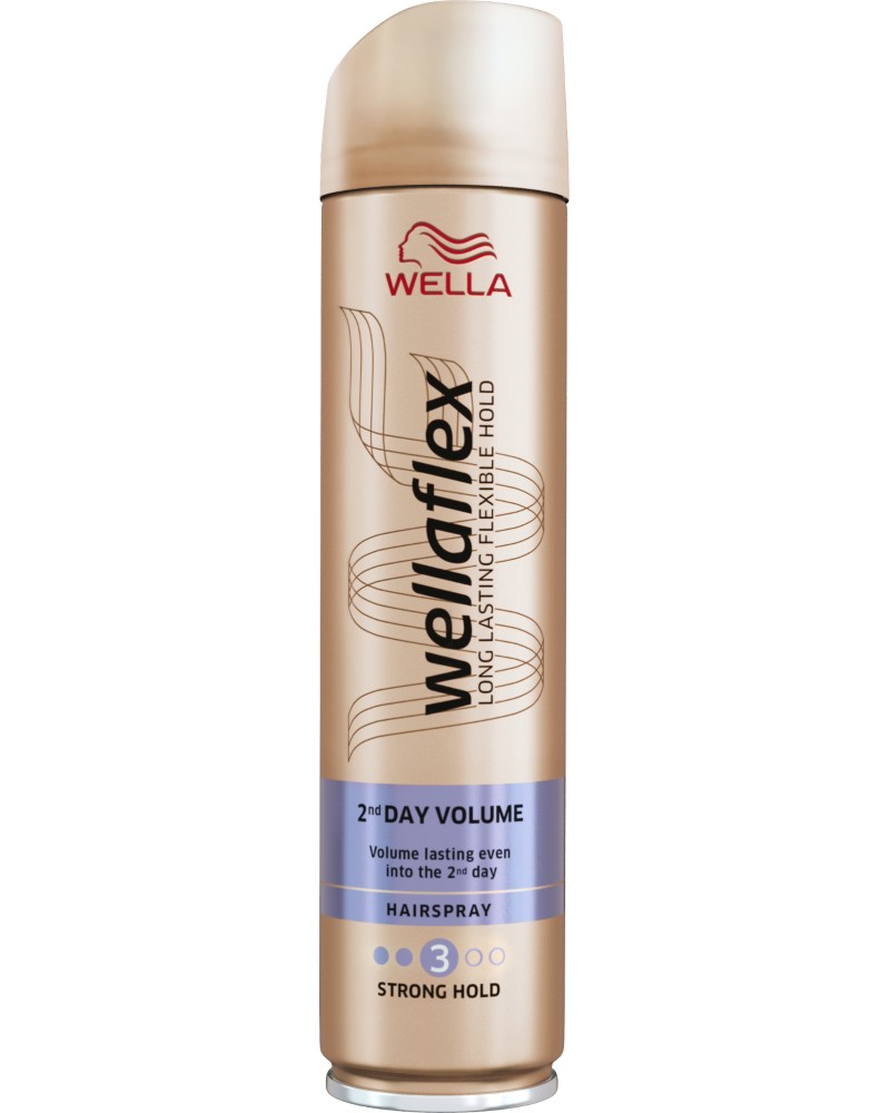Wellaflex 2nd Day Volume Strong Hold Hairspray -         - 
