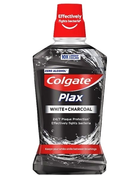 Colgate Plax White + Charcoal Mouthwash -       - 