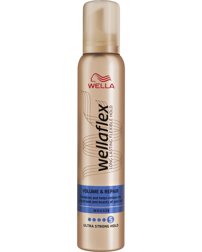 Wellaflex Volume & Repair Ultra Strong Hold Mousse  -          - 