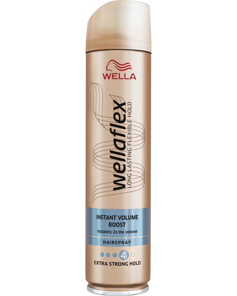 Wellaflex Instant Volume Boost Extra Strong Hold Hairspray -          - 