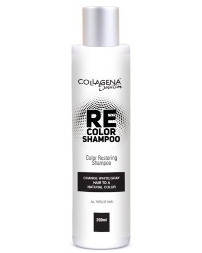Collagena Solution REcolor Shampoo - Шампоан за възстановяване цвета на побелелите коси от серията "Solution" - шампоан