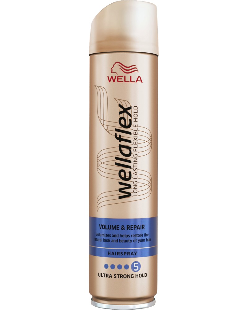 Wellaflex Volume & Repair Ultra Strong Hold Hairspray -          - 