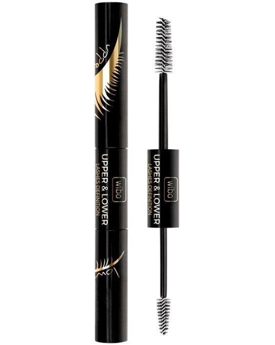 Wibo Upper & Lower Mascara Wibo Upper & Lower Mascara - Спирала с 2 четки за горни и долни мигли - спирала