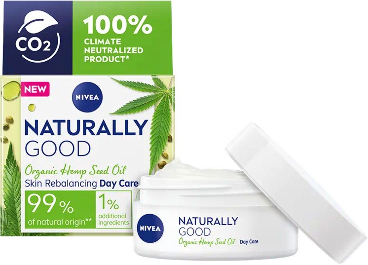 Nivea Naturally Good Organic Hemp Oil Day Care -           Naturally Good - 