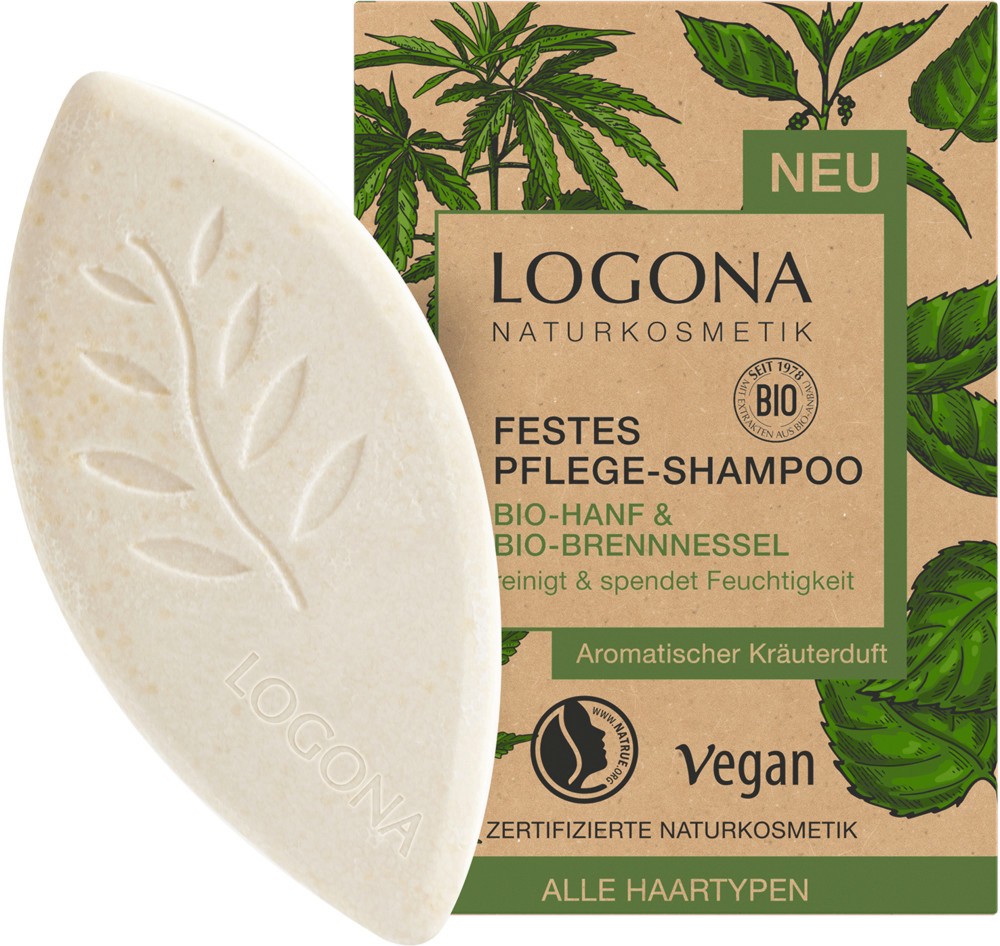 Logona Organic Hemp & Organic Nettle Solid Care Shampoo -             - 
