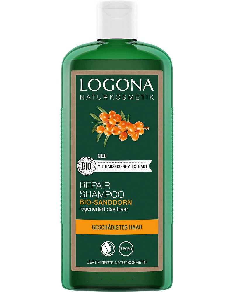 Logona Repair & Care Organic Sea Buckthorn Shampoo -         Repair & Care - 
