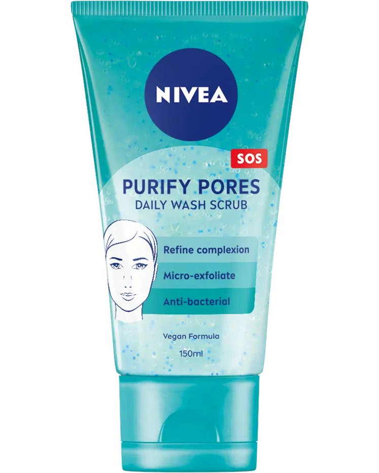 Nivea Purify Pores Daily Wash Scrub -       2  1    - 