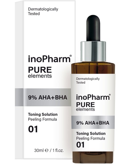 InoPharm Pure Elements 9% AHA+BHA Peeling -     9% AHA  BHA   - 