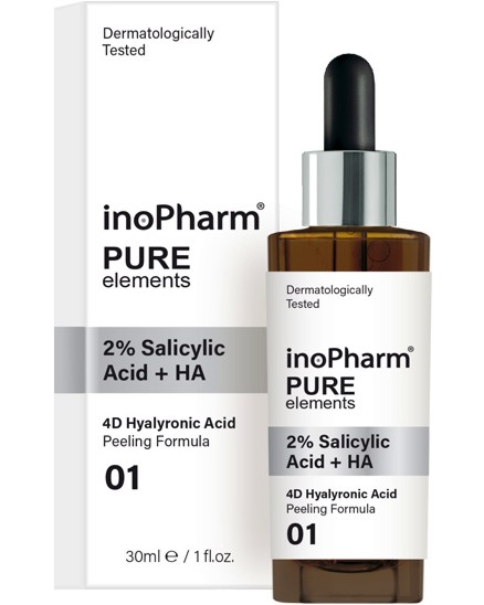 InoPharm Pure Elements 2% Salicylic Acid + HA Peeling -     2%     - 
