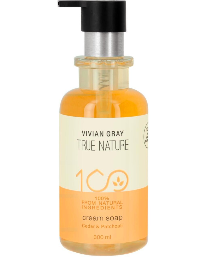 Vivian Gray Cedar & Patchouli Soap Vivian Gray Cedar & Patchouli Soap - Течен сапун с кедър и пачули от серията True Nature - сапун