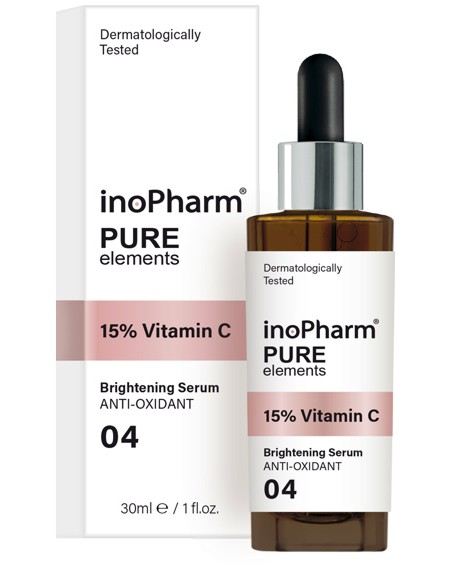InoPharm Pure Elements 15% Vitamin C Brightening Serum -     15%  C - 
