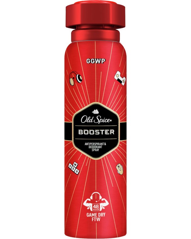 Old Spice Booster Antiperspirant & Deodorant Spray -      - 