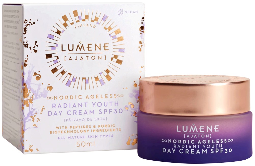 Lumene Ajaton Radiant Youth Day Cream SPF 30 - Подмладяващ крем за блясък от серията Ajaton - крем
