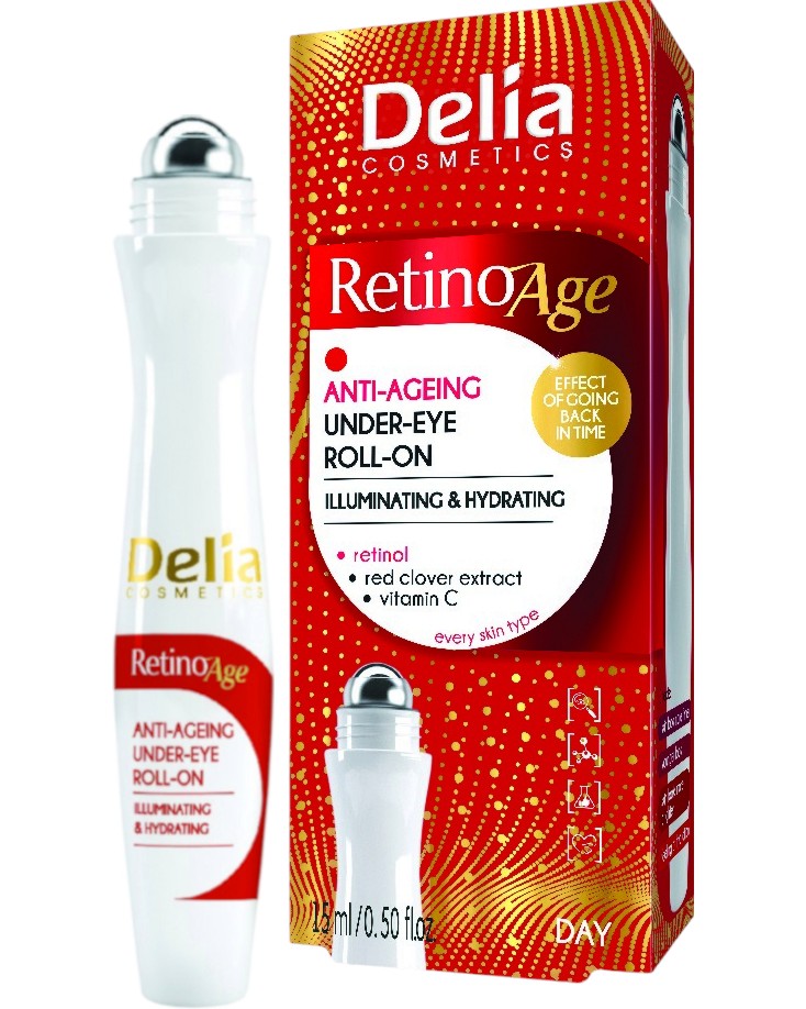 Delia RetinoAge Anti-Ageing Under-Eye Roll-n -      ,        - 