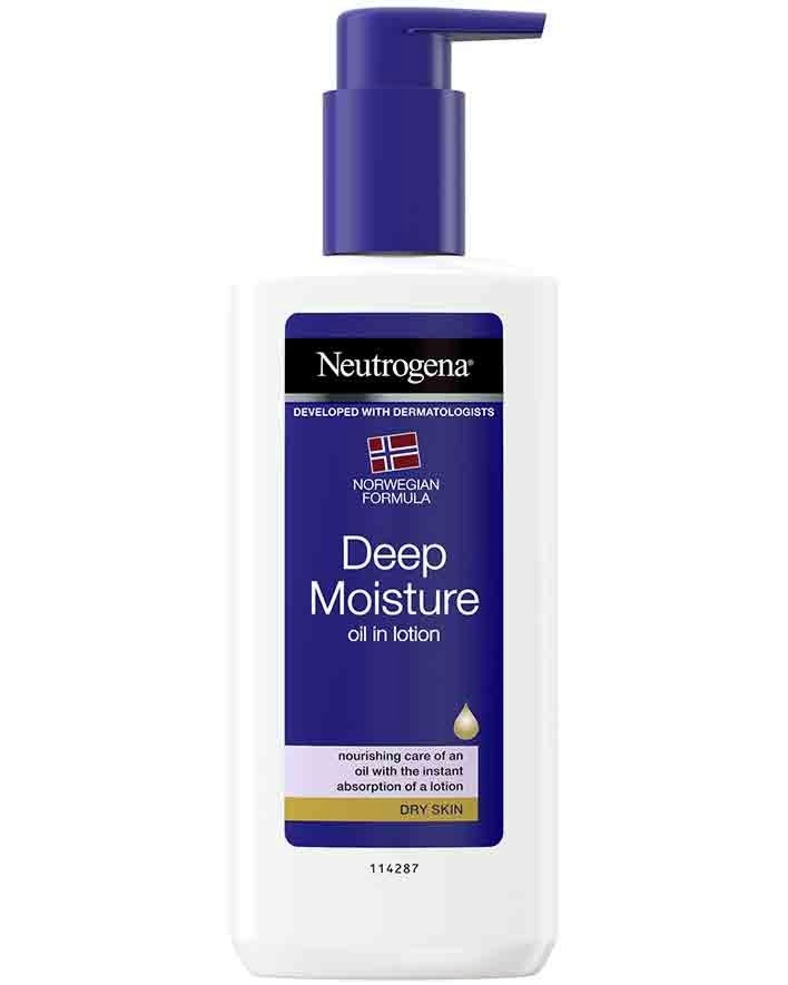 Neutrogena Deep Moisture Oil in Lotion - Хидратиращ лосион за тяло за суха кожа - лосион