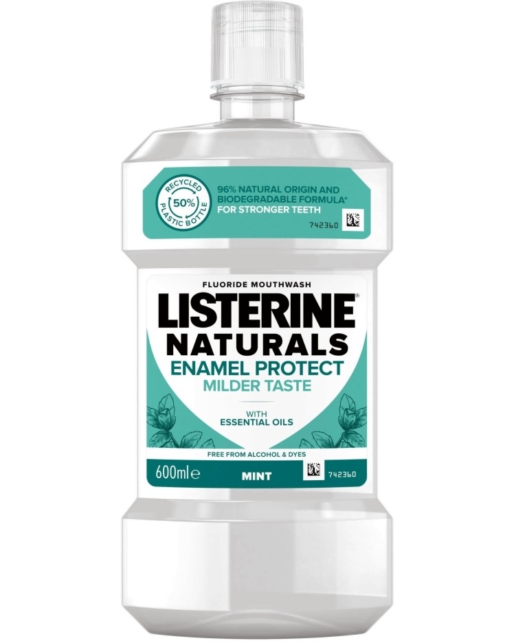 Listerine Naturals Enamel Protect Mouthwash - Вода за уста за здрави зъби - продукт