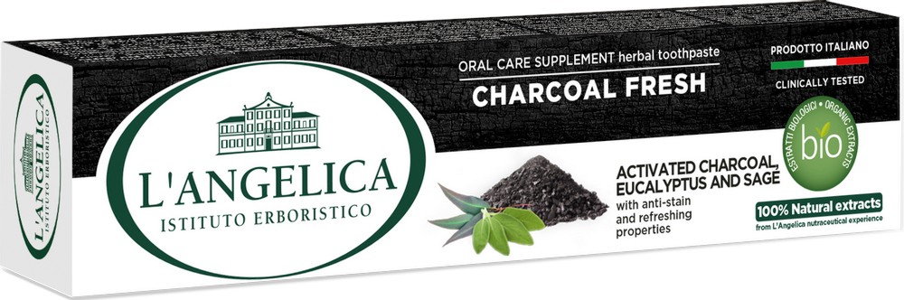 L'Angelica Charcoal Fresh Herbal Toothpaste -          -   