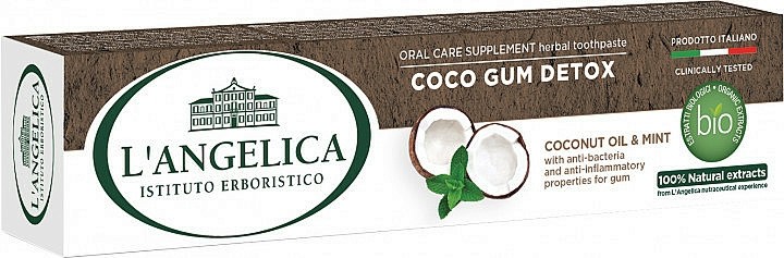 L'Angelica Coco Gum Detox Herbal Toothpaste -         -   
