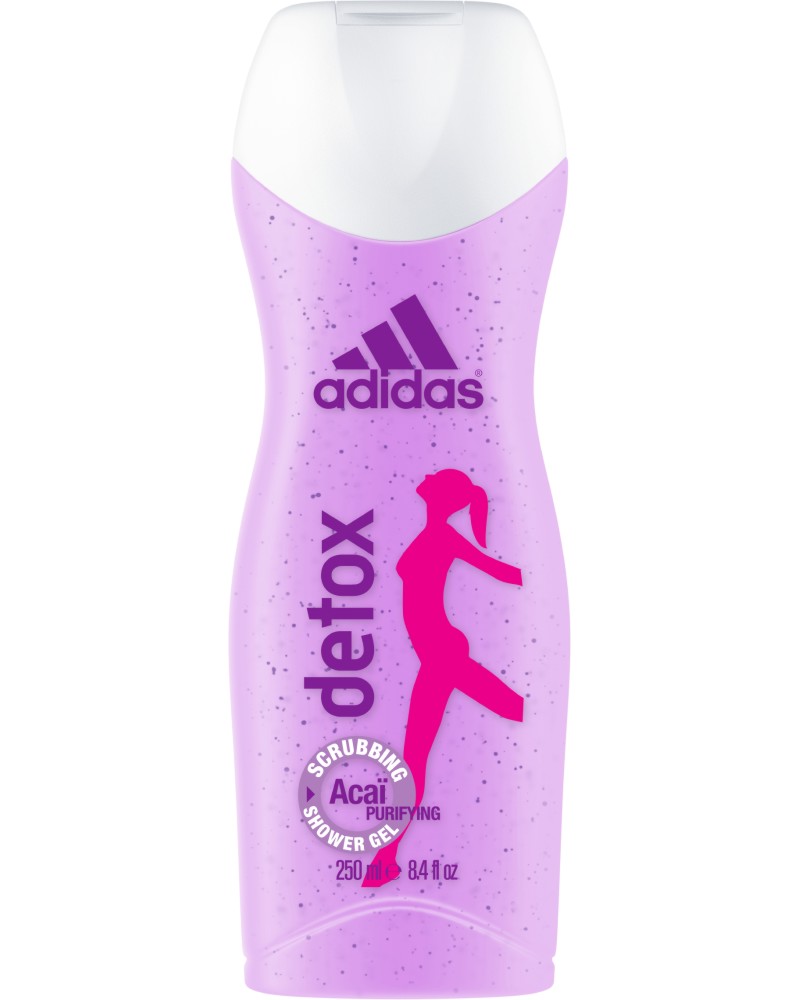 Adidas Women Detox Shower Gel - Ексфолиращ душ гел с акай бери - душ гел