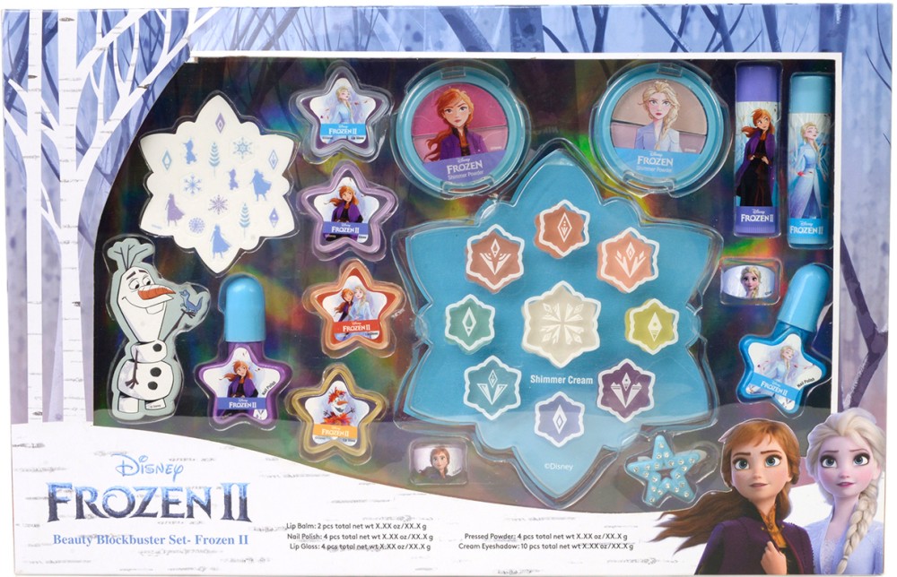 Комплект детски гримове Disney Frozen 2 - На тема Замръзналото кралство - продукт