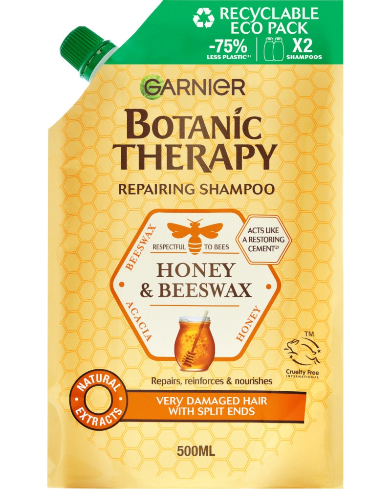 Garnier Botanic Therapy Honey & Beeswax Repairing Shampoo -         - 