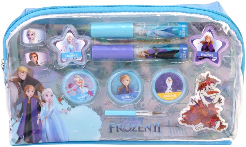 Детски комплект с гримове в несесер Disney Frozen 2 - На тема Замръзналото кралство - продукт
