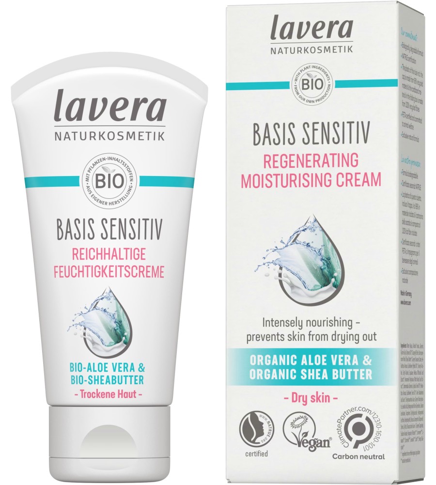 Lavera Basis Sensitiv Regenerating Moisturising Cream - ��������� ���������� ���� �� ���� � ��� ���� � ��� �� ������� Basis Sensitiv - ����