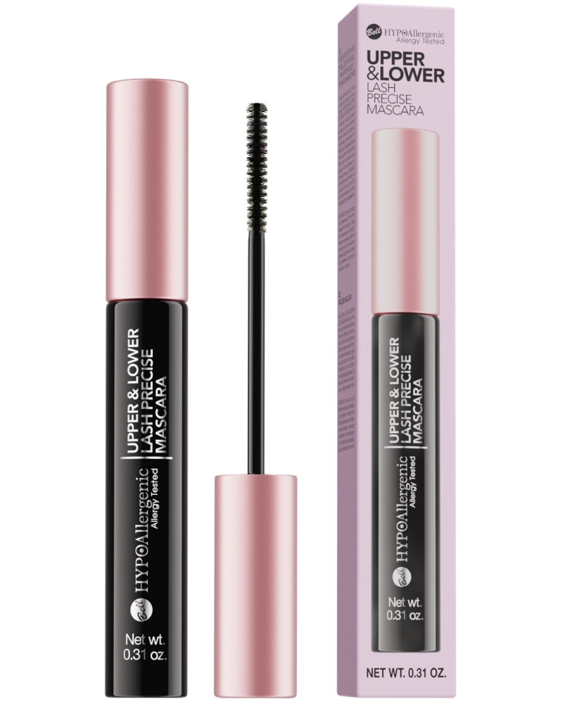 Bell HYPOAllergenic Upper & Lower Lash Precise Mascara Bell HYPOAllergenic Upper & Lower Lash Precise Mascara - Прецизна спирала за горни и долни мигли от серията HYPOAllergenic - спирала