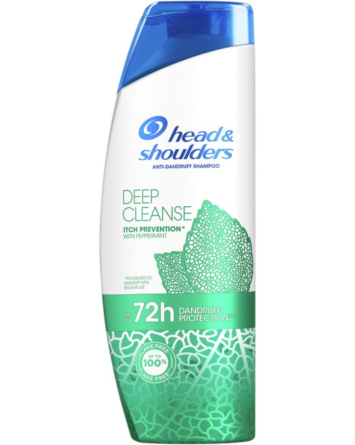 Head & Shoulders Deep Cleanse Itch Prevention Shampoo - Шампоан против пърхот и сърбеж на скалпа - шампоан