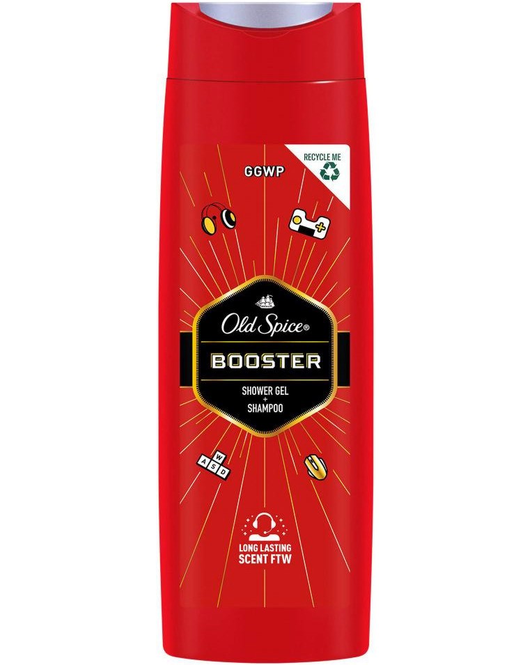 Old Spice Booster Shower Gel & Shampoo -     2  1   -  