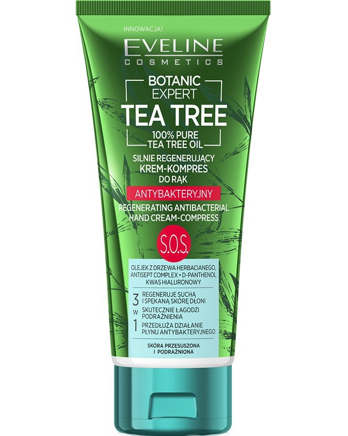 Eveline Botanic Expert Tea Tree Hand Cream-Compress -        - 