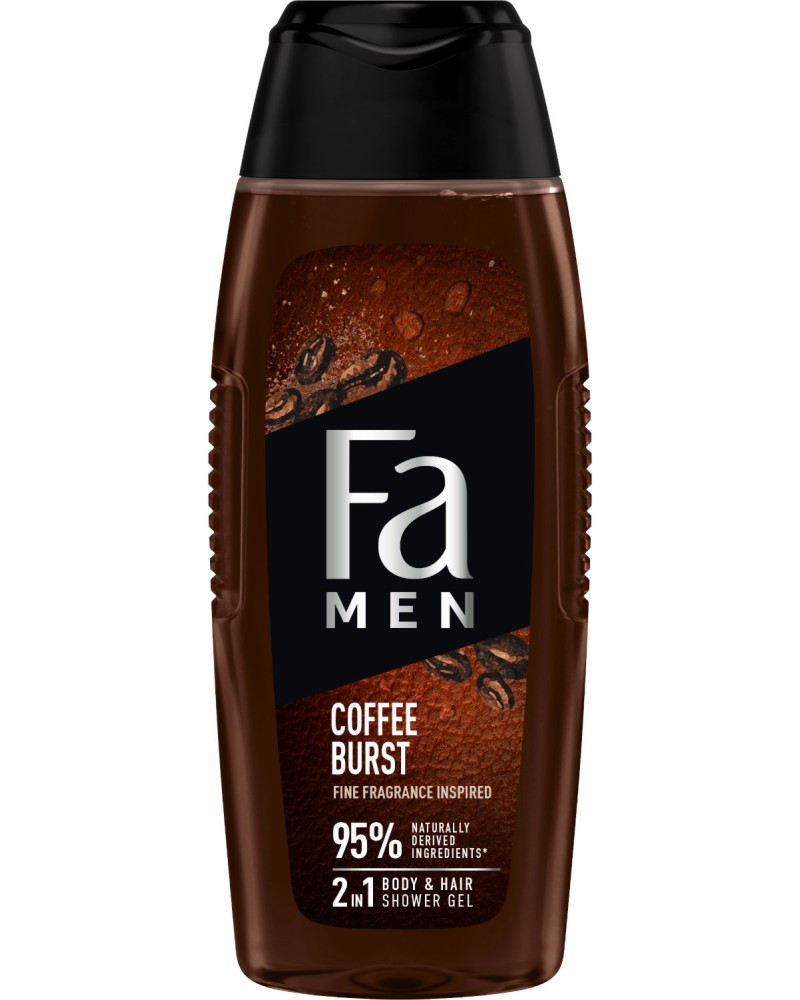 Fa Men Coffee Burst 2 in 1 Body & Hair Shower Gel -         -  