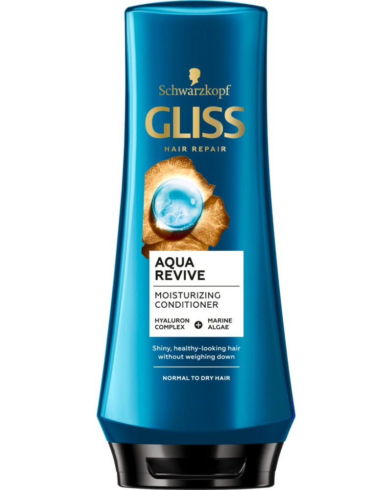 Gliss Aqua Revive Moisturizing Conditioner - Хидратиращ балсам за нормална до суха коса - балсам