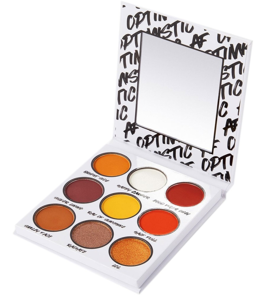 BH Cosmetics Optimistic AF BH Cosmetics Optimistic AF - Палитра с 9 цвята сенки от серията Say it! - сенки