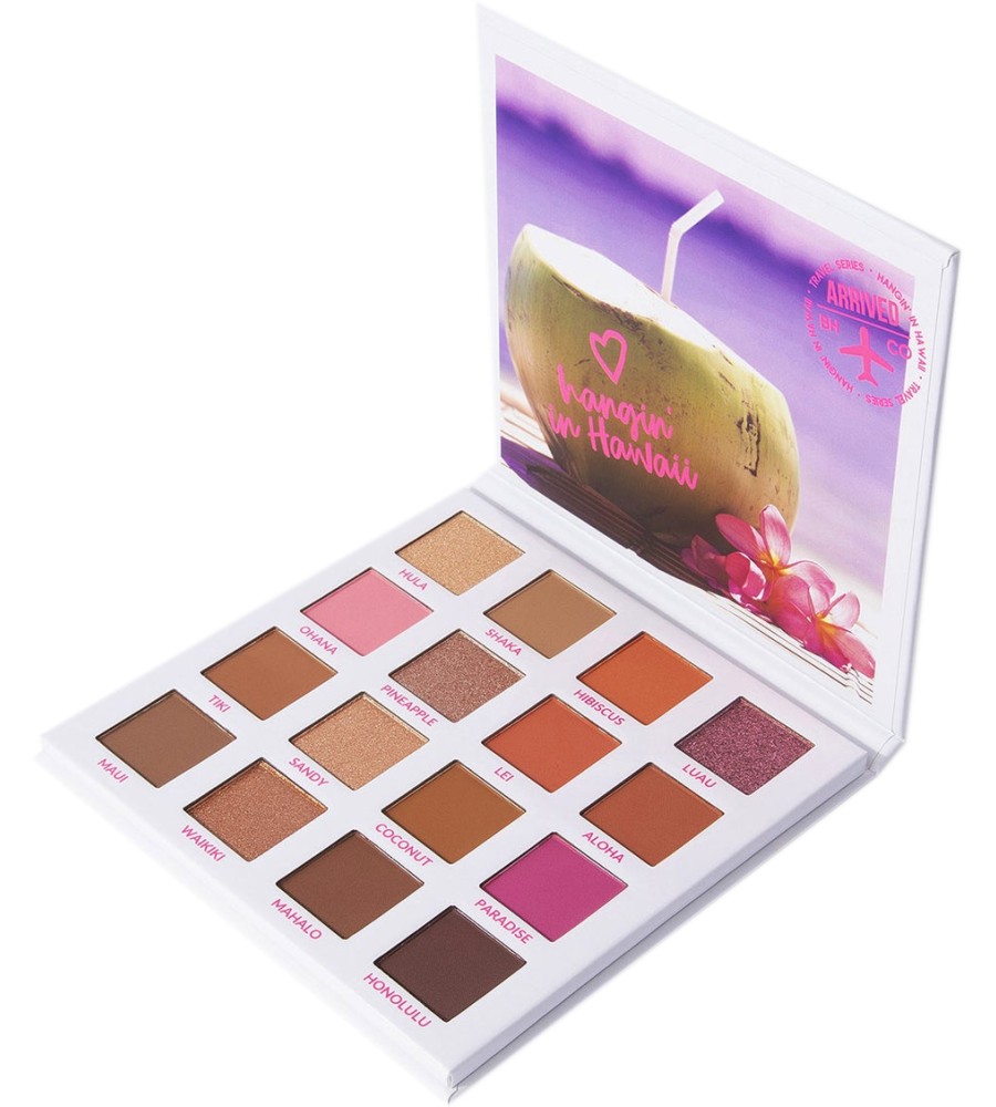 BH Cosmetics Hangin' in Hawaii - ������� � 16 ����� ����� �� ������� Travel Series - �����