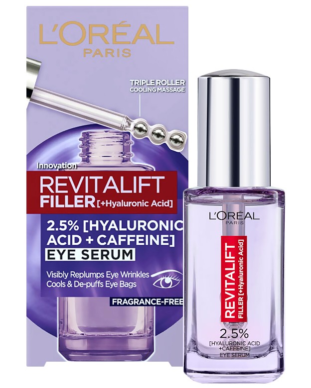 L'Oreal Revitalift Filler HA Eye Serum -        Revitalift Filler HA - 