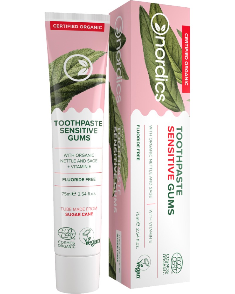 Nordics Sensitive Gums Organic Toothpaste -        -   