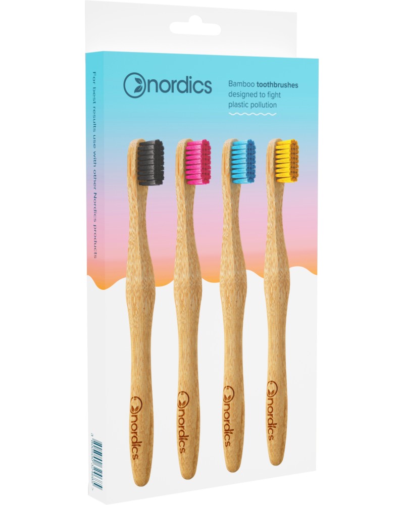 Nordics Bamboo Toothbrushes - 4      - 