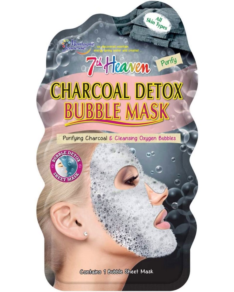 7th Heaven Charcoal Detox Bubble Face Mask -        - 