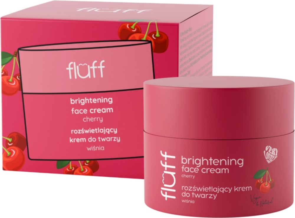 Fluff Superfood Cherry Brightening Face Cream Fluff Superfood Cherry Brightening Face Cream - Озаряващ крем за лице с аромат на череша - крем