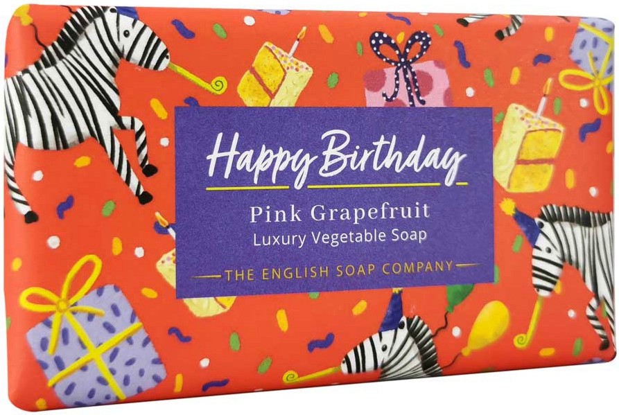 English Soap Company Happy Birthday English Soap Company Happy Birthday - Луксозен сапун с аромат на розов грейпфрут - сапун