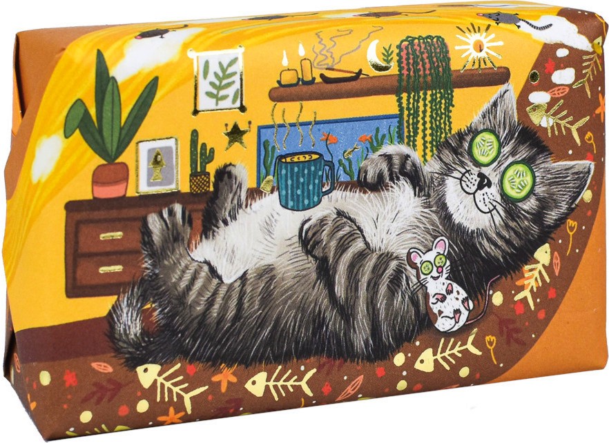 English Soap Company Cat Wonderful Animals English Soap Company Cat Wonderful Animals - Луксозен сапун с плодов аромат - сапун