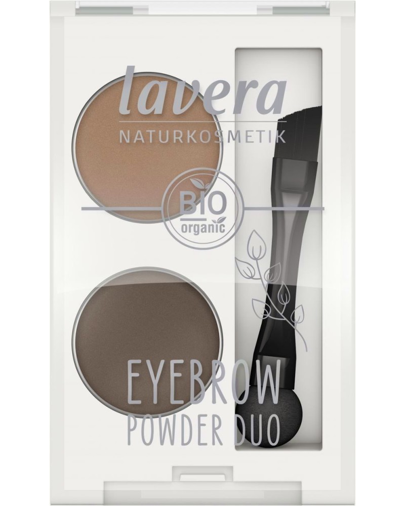 Lavera Eyebrow Powder Duo - Сенки за вежди с четка - продукт