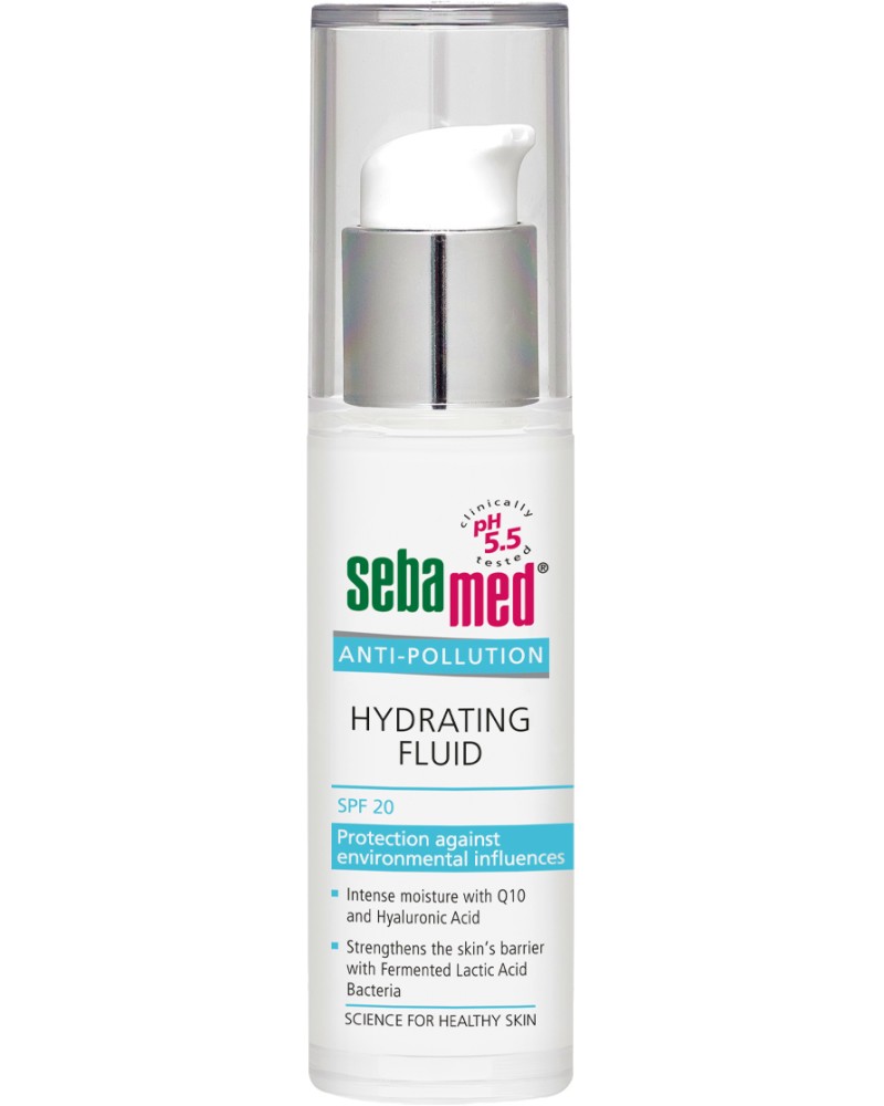 Sebamed Anti-Pollution Hydrating Fluid SPF 20 - Хидратиращ флуид за лице - продукт