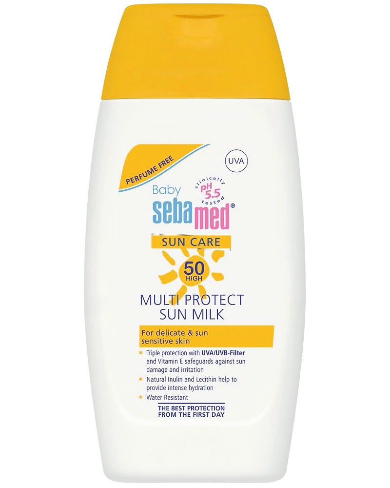Sebamed Baby Multi Protect Sun Milk SPF 50 - ������� ������������� ����� �� ������� Baby Sebamed - ����� �� ����