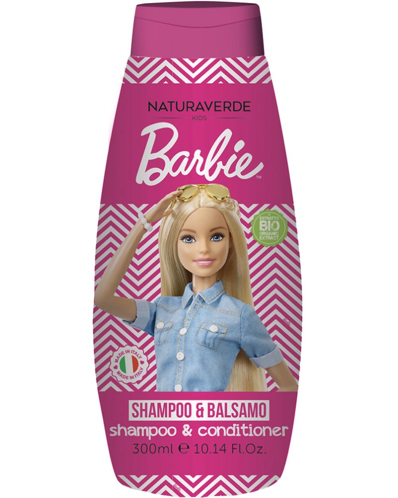 Детски шампоан и балсам 2 в 1 Barbie - На тема Barbie - шампоан