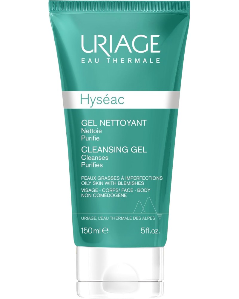 Uriage Hyseac Cleansing Gel Uriage Hyseac Cleansing Gel - Измиващ гел за лице и тяло за мазна кожа от серията Hyseac - гел
