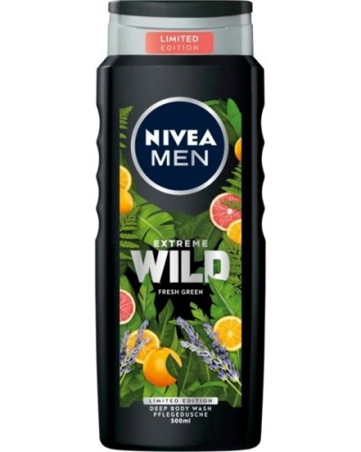 Nivea Men Extreme Wild Fresh Green Deep Body Wash -          Nivea Men -  