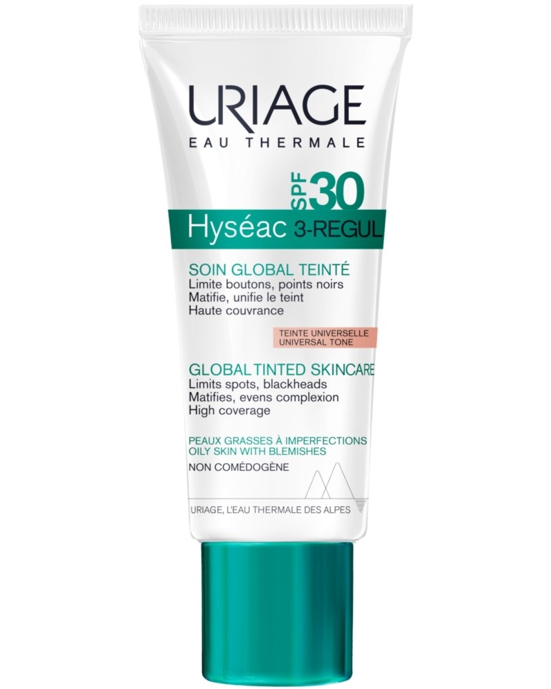 Uriage Hyseac 3-Regul Global Tinted Skincare SPF 30 -            Hyseac - 